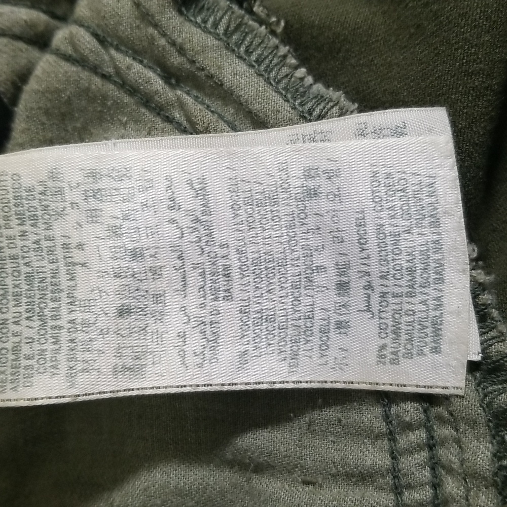Guess Denim Olive / Army Green Jeans with Lots of Pockets - Picture 13 of 14